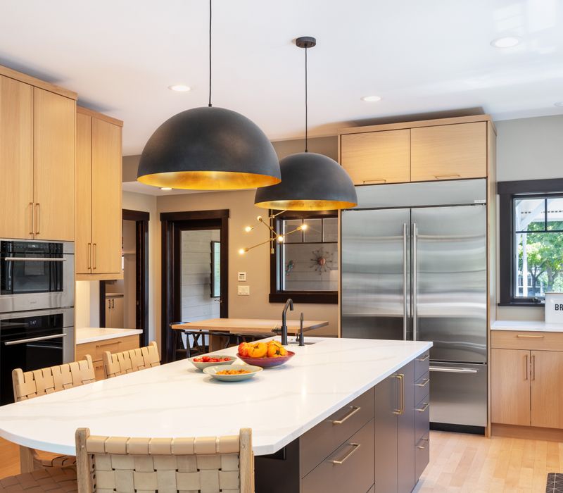 This remodel is a transformation that blends modern luxury with warm, natural craftsmanship, creating a home that’s inviting, elegant, and entirely tailored to the way the family lives.