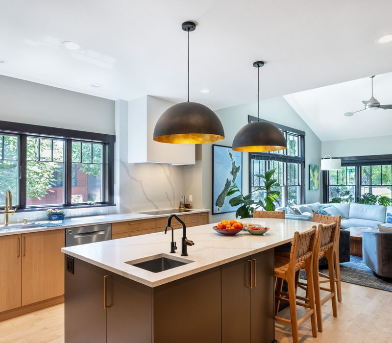 This remodel is a transformation that blends modern luxury with warm, natural craftsmanship, creating a home that’s inviting, elegant, and entirely tailored to the way the family lives.