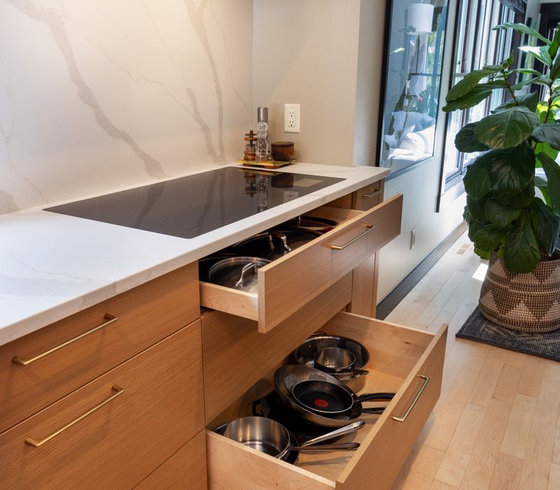 This remodel is a transformation that blends modern luxury with warm, natural craftsmanship, creating a home that’s inviting, elegant, and entirely tailored to the way the family lives.