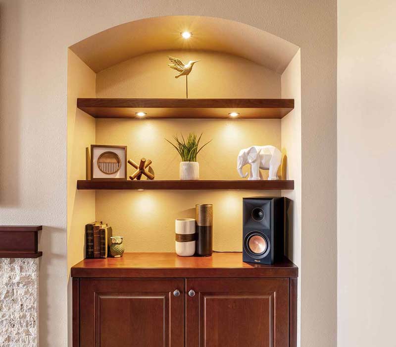 We transformed this basement into a luxurious retreat complete with a theater room, family room, bar, and game room. The remodel employs a traditional style and elevates everyday living.