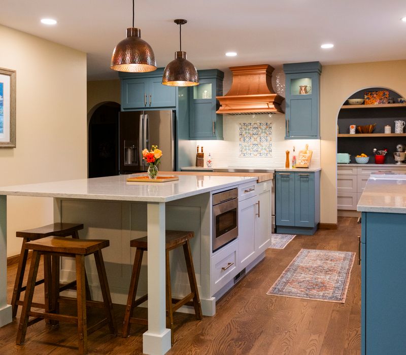 This whole-home reconfiguration celebrates a fresh, farmhouse-eclectic spirit with elevated function at every turn.